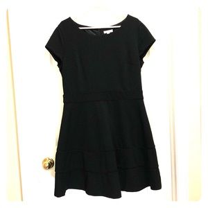 Stretch Knit A-line  Flare Dress